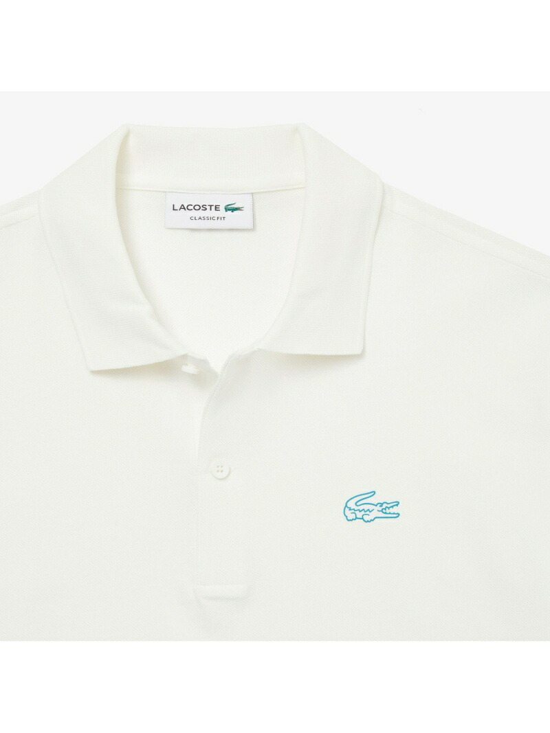 lacoste white croc polo