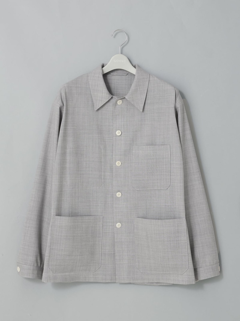 【SALE/30%OFF】SUIT SQUARE GOOVI カバーオールジャケット SUPER100'sウールトロピカル 無地 スーツ スクエア ジャケット・アウター カバーオール・ワークジャケット【RBA_E】【送料無料】| Fashion Men