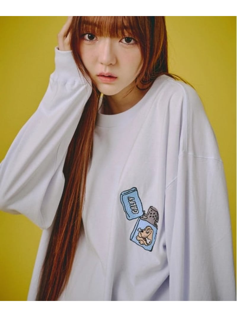 SELECT BRANDS GALFY/ガルフィー FIREライターロンTee(MENS) ジャックローズ トップス カットソー・Tシャツ パープル ホワイト ブラック【送料無料】