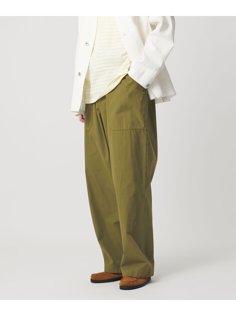 UNITED ARROWS ＜Cellar Door＞VENICE/ベイカー パンツ ユナイテッドアローズ パンツ その他のパンツ グリーン ホワイト【送料無料】