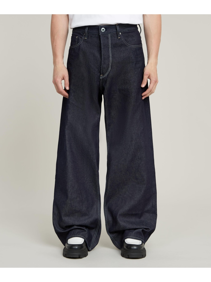 【SALE／40%OFF】G-Star RAW 【公式ショップ】LONG POCKET LOOSE JEANS/ロングバックポケットワイドルーズジーンズ ジースターロゥ パンツ ジーンズ・デニムパンツ ネイビー【RBA_E】【送料無料】