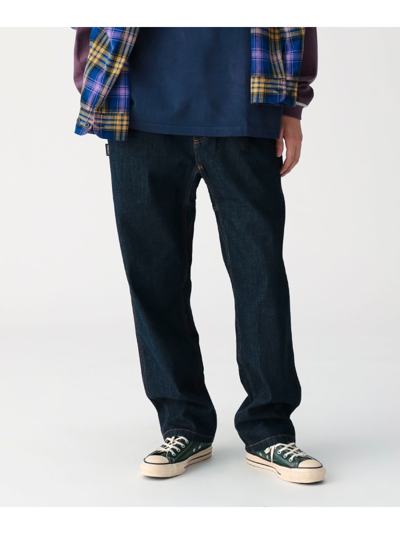 BEAMS BEAMS｜【別注】Gramicci / コーデュラ ジーンズ ズボン下 26SS｜メンズ ズボン下 ジーンズ デニム｜コーデュラデニム 耐久性 軽さ｜ガセットクロッチ ウェビングベルト｜ゆったり｜水洗いする可｜春夏 ビームス メン ズボン下 デニム・ジーンズズボン下 米国海軍【貨物輸送無料】