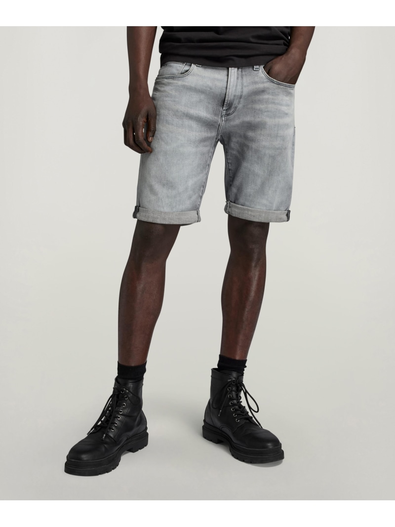 【SALE/30%OFF】G-Star RAW 【公式ショップ】3301 SLIM DENIM SHORTS/ベーシックデザインスリムデニムショートパンツ ジースターロゥ パンツ ジーンズ・デニムパンツ グレー【RBA_E】【送料無料】| Fashion Men