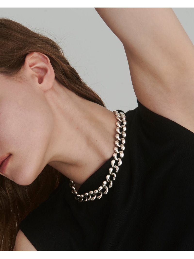 quip queint quip queint/cortex necklace フォブ 付属品・ウオッチ 首飾り しろがね色【貨物輸送無料】