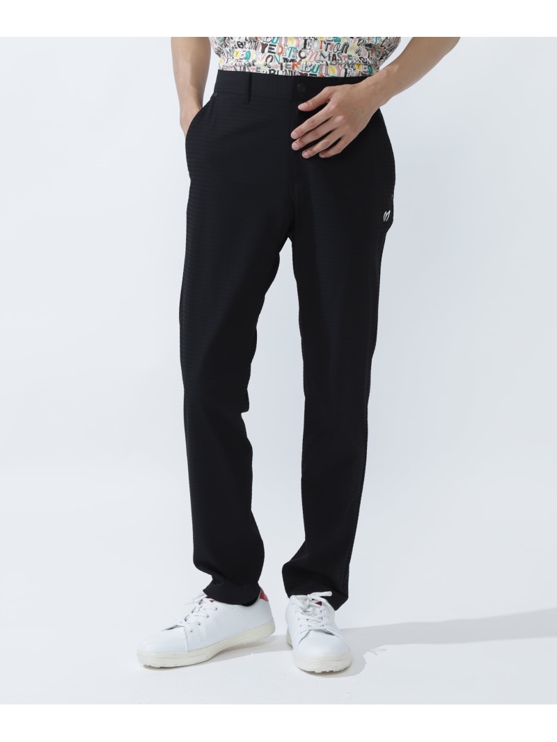MASTER BUNNY EDITION ドビーボーダーストレッチパンツ マスターバニーエディション パンツ その他のパンツ ブラック ホワイト ブラウン【送料無料】
