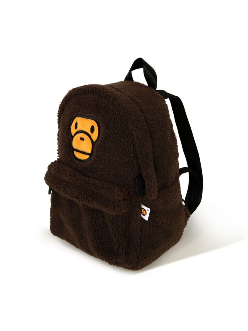 A BATHING APE BABY MILO MINI FAUX FUR BACKPACK ア ベイシング エイプ バッグ リュック・バックパック ブラウン【送料無料】