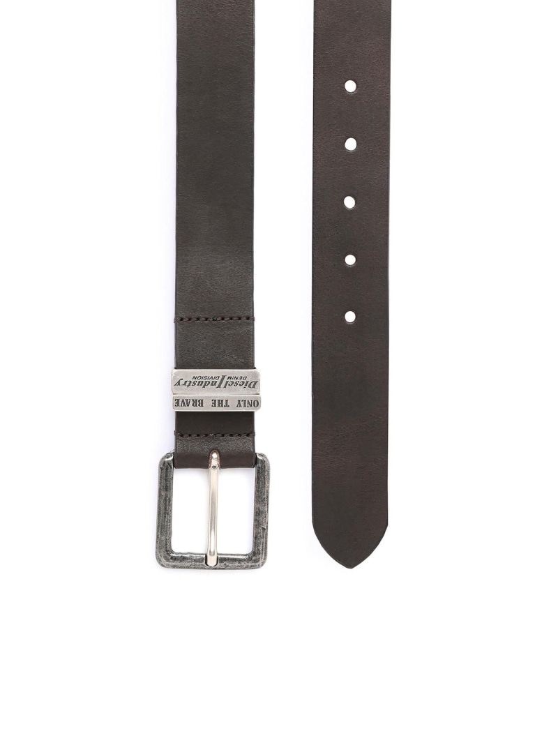 Diesel メンズ ダブルメタルループ カウレザー ベルト Diesel メンズ ダブルメタルループ カウレザー ベルト
