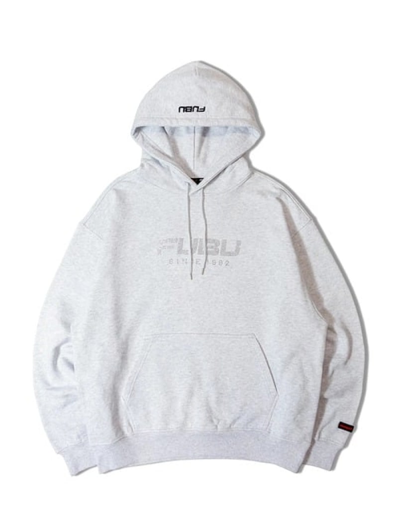 SELECT BRANDS FUBU/フブ Rhinestone OG Logo Hoodie(MENS) 手玉サクラ色 トップス スウェット・トレーナー 黒いこと 薄墨色【貨物輸送無料】