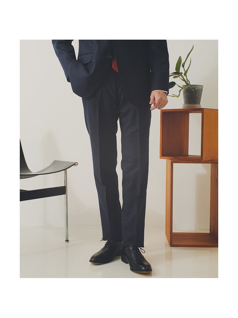 DESIGNWORKS 【セットアップ対応】ウールシャークスキン パンツ デザインワークス パンツ スラックス・ドレスパンツ グレー ブラウン ネイビー【送料無料】