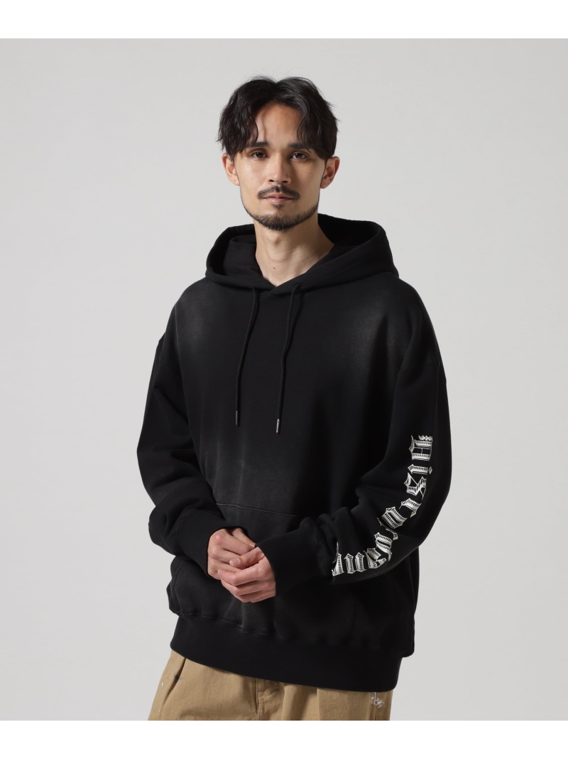 B'2nd Children of the discordance / sunburn hoodie ビーセカンド トップス パーカー・フーディー カーキグリーン ブラック【送料無料】