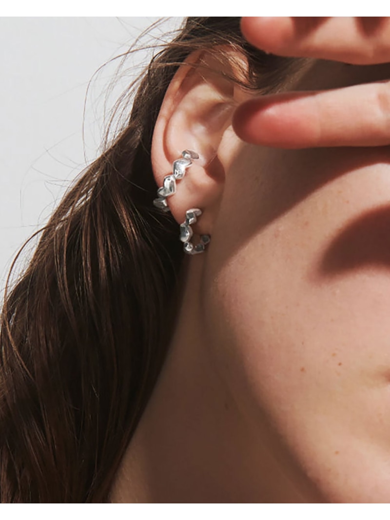 quip queint quip queint/off mind hoop pierce/オフ マインド フープ ピアス フォブ アクセサリー・腕時計 ピアス シルバー【送料無料】