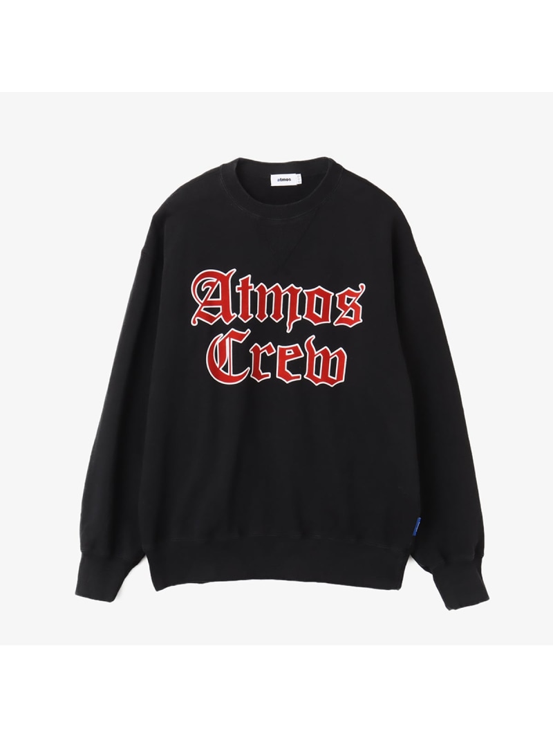 【SALE/25%OFF】atmos atmos Flocky Print Sweatshirt BLACK アトモス トップス スウェット・トレーナー ブラック【RBA_E】【送料無料】| Fashion Men