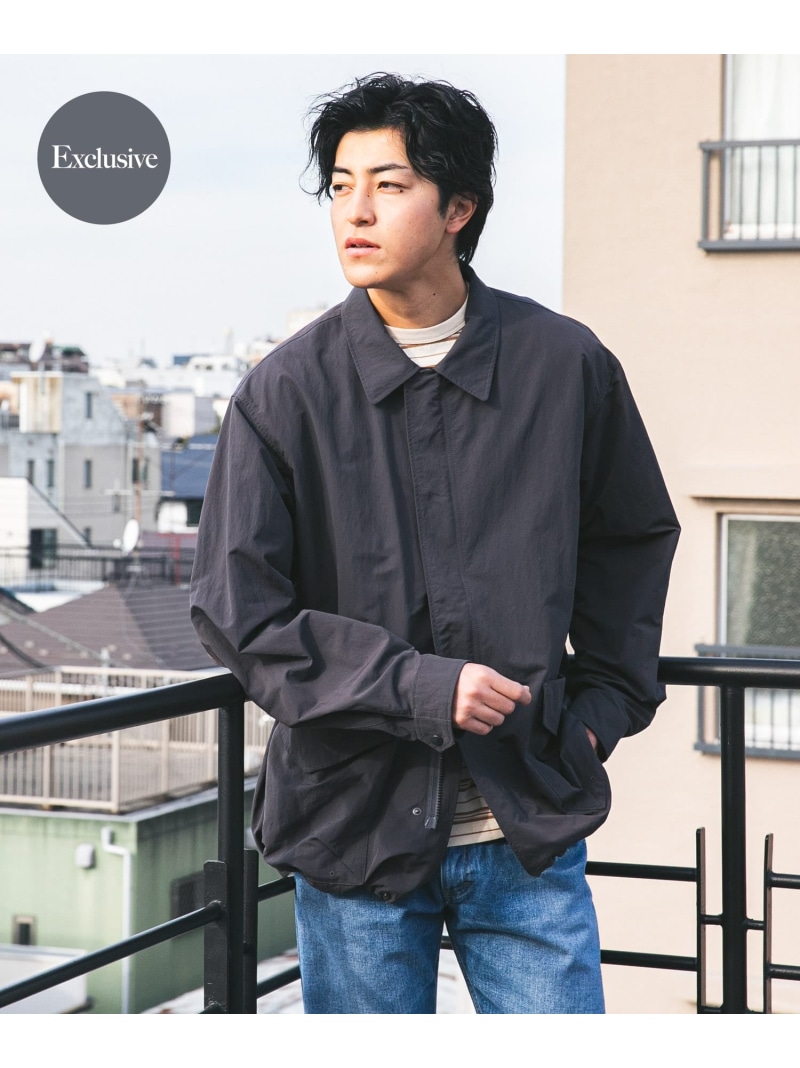 URBAN RESEARCH DOORS 『別注』Snow Peak Apparel&times;DOORS NYLON WASHER JACKET アーバンリサーチドアーズ ジャケット・アウター ナイロンジャケット グレー ベージュ ブラック【送料無料】｜ Fashion Men 15,246円