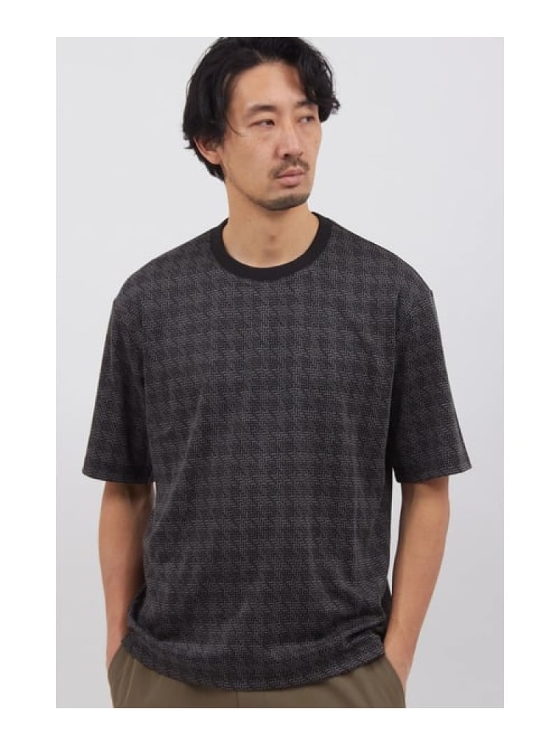 HIGH STREET HIGH STREET∴スカラウィーブハンソデBigクルーネック トルネードマート トップス カットソー・Tシャツ ブラック【送料無料】