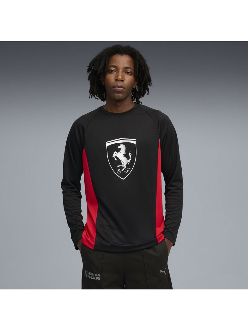 【SALE／30%OFF】PUMA メンズ フェラーリ ライフスタイル ジャージー 長袖 Tシャツ Ferrari Lifestyle LS Jsy Tee プーマ スポーツ・アウトドア用品 その他のスポーツ・アウトドア用品 ブラック【RBA_E】【送料無料】