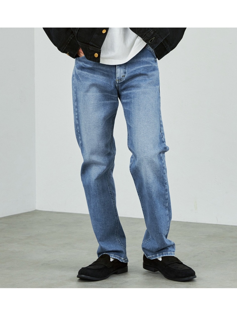 Lee 【ハイパワーストレッチ】Lee LASTIC スリムストレートデニムパンツ エドウインオンラインモール パンツ ジーンズ・デニムパンツ ブルー【送料無料】
