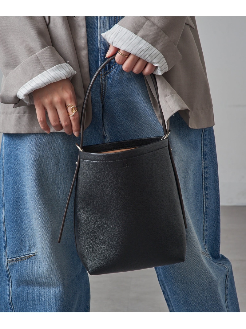 【SALE／5%OFF】&MyuQ &MyuQ/JUNO petit フェイクレザーワンショルダートートバッグ アンドミューク カセットチャート バッグ トートバッグ ブラック【RBA_E】【送料無料】