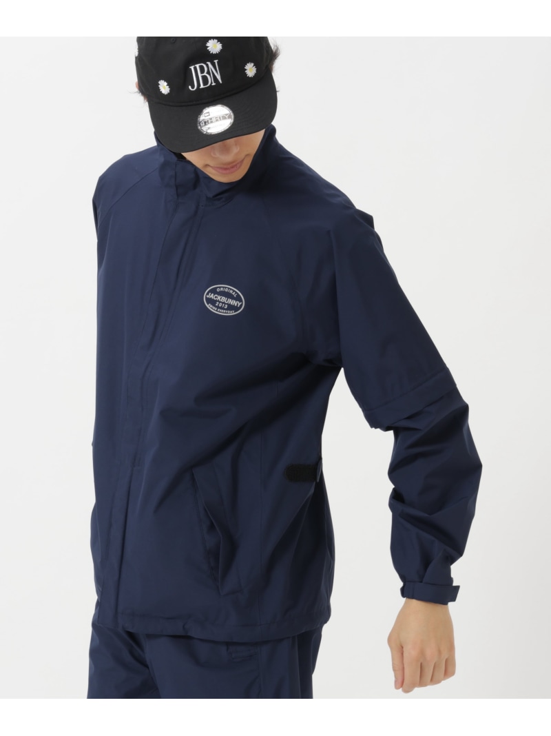 Jack Bunny!! NEWレインウェア ブルゾン (MENS) ジャックバニー ジャケット・アウター レインコート ホワイト ネイビー【送料無料】