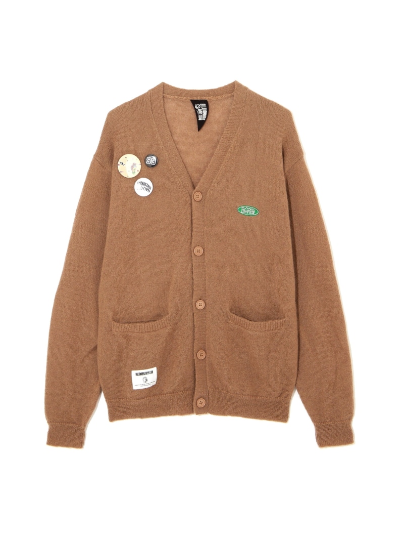 MANASTASH *BILLIONAIRE BOYS CLUB/MOHAIR CARDIGAN WITH BADGE マナスタッシュ トップス カーディガン ブラウン ブラック【送料無料】｜ Fashion Men 20,592円