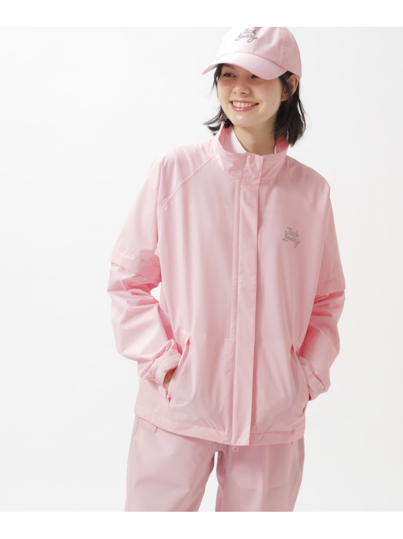 Jack Bunny!! NEWレインウェア ブルゾン (LADIES) ジャックバニー ジャケット・アウター レインコート ホワイト ネイビー ピンク【送料無料】｜ Fashion Men