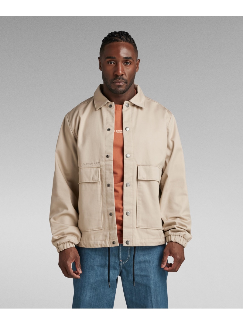 【SALE／30%OFF】G-Star RAW 【公式ショップ】COACH JACKET/コーチジャケット ジースターロゥ ジャケット・アウター カバーオール・ワークジャケット ベージュ【RBA_E】【送料無料】