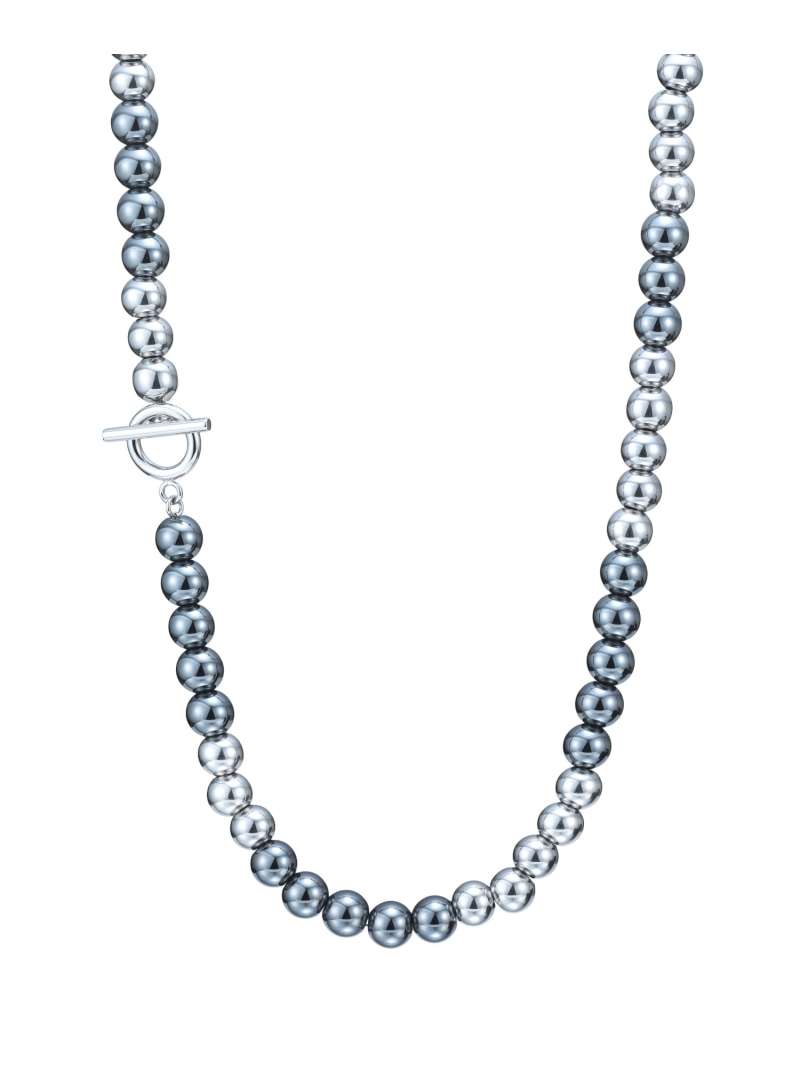 LION HEART "LH-1"インナーチェーンビーズネックレス(8mm) ライオンハート アクセサリー・腕時計 ネックレス ブラック【送料無料】｜ Fashion Men