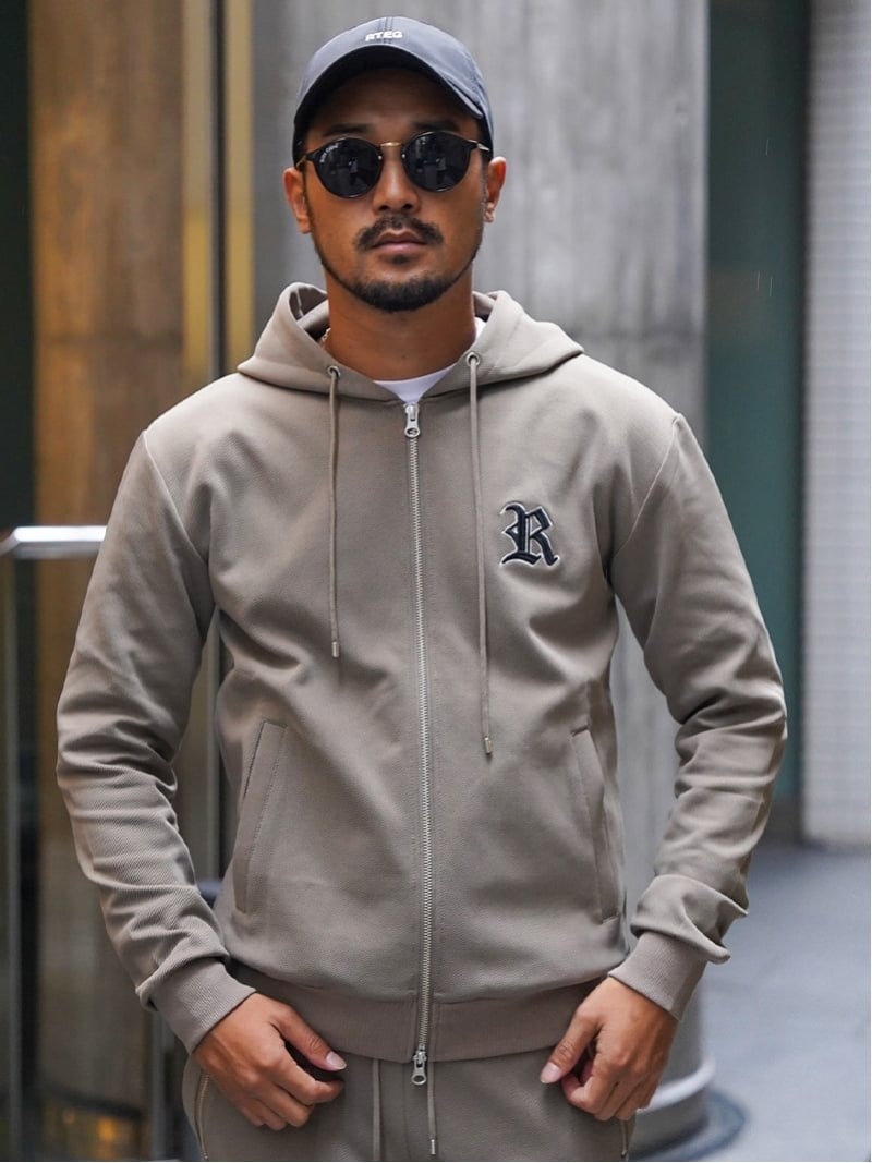 Retro Engine Retro Engine/(M)R/OE HOODIE アダムスジャグラー トップス パーカー・フーディー 黒いこと ベージュ【貨物輸送無料】
