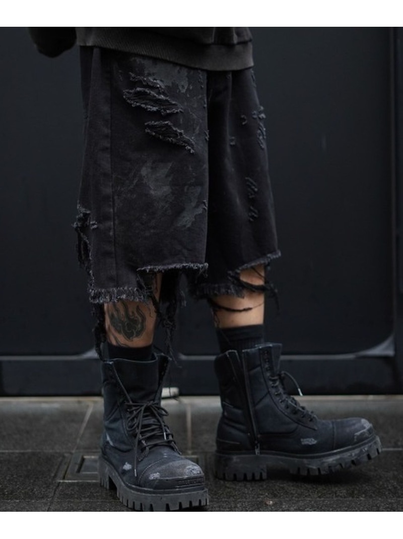 ROYAL FLASH FR(13)NDS /フレンズ/HDK DENIM SHORTS ロイヤルフラッシュ パンツ その他のパンツ ブラック ブルー【送料無料】