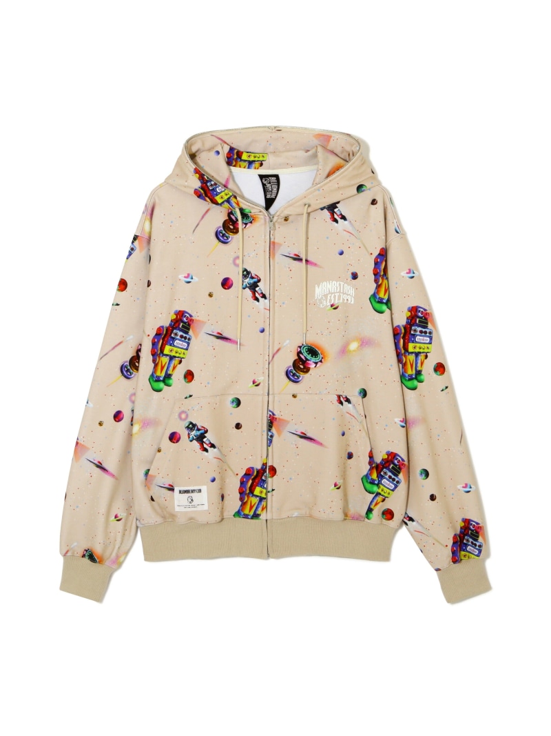 MANASTASH *BILLIONAIRE BOYS CLUB/ BBC REAL SPACE ZIP HOODIE マナスタッシュ トップス パーカー・フーディー 赤銅色 米国海軍【貨物輸送無料】