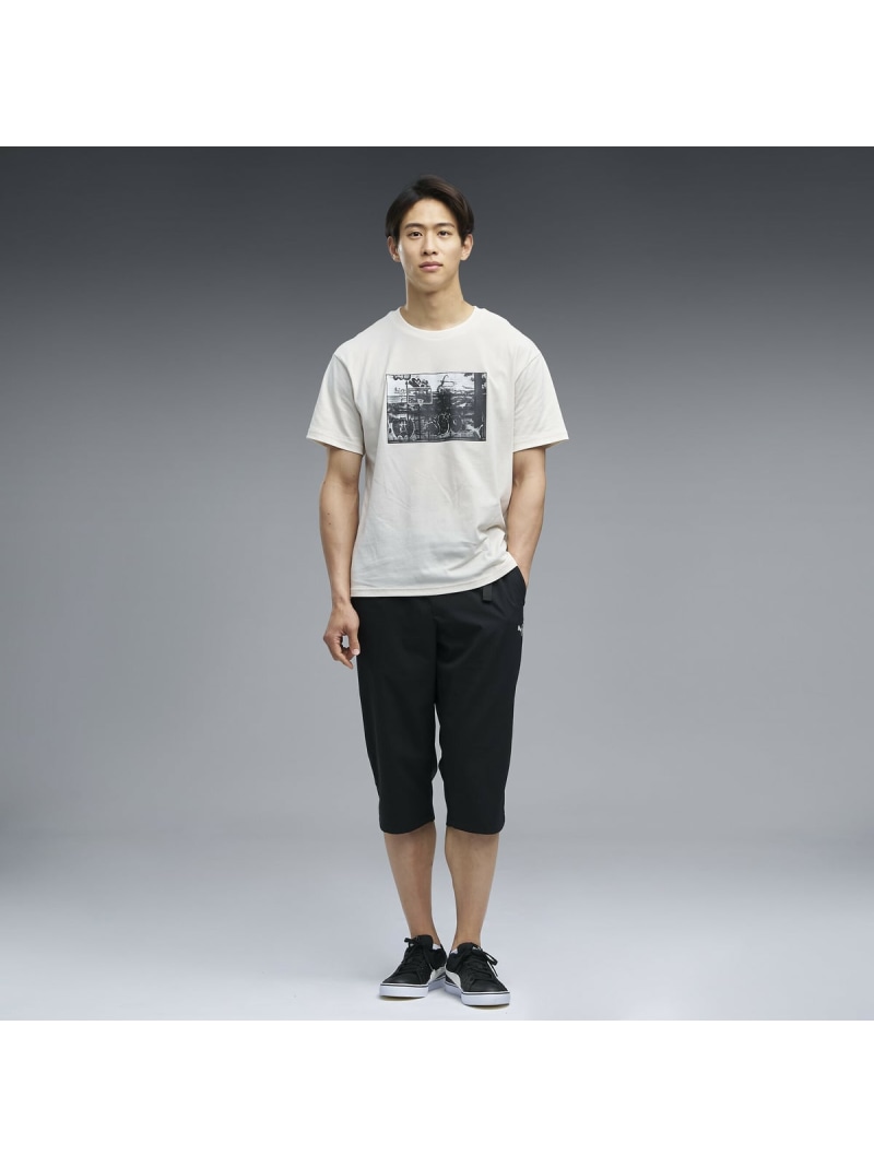 PUMA メンズ ESS リップストップ 3/4 パンツ ESS RIPSTOP 3/4 PANTS プーマ パンツ その他のパンツ ブラック【送料無料】
