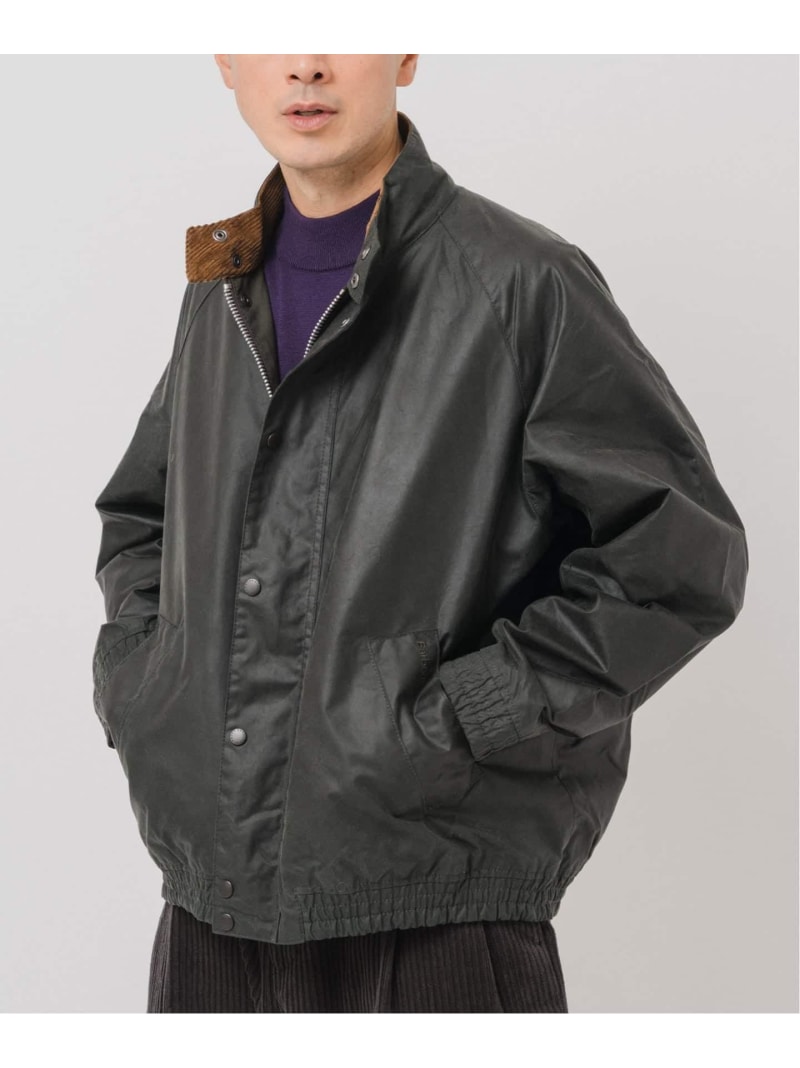 EDIFICE Barbour(バブアー)Blouson Transport/トランスポート Wax MWX2497 エディフィス ジャケット・アウター ブルゾン・ジャンパー ブラック カーキグリーン【送料無料】| Fashion Men
