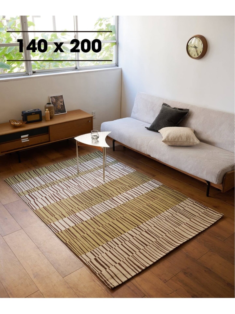 JOURNAL STANDARD FURNITURE CALVINIA RUG 140X200 カルヴィニア ラグ ジャーナルスタンダードファニチャー インテリア・生活雑貨 カーペット・ラグ・マット グリーン【送料無料】