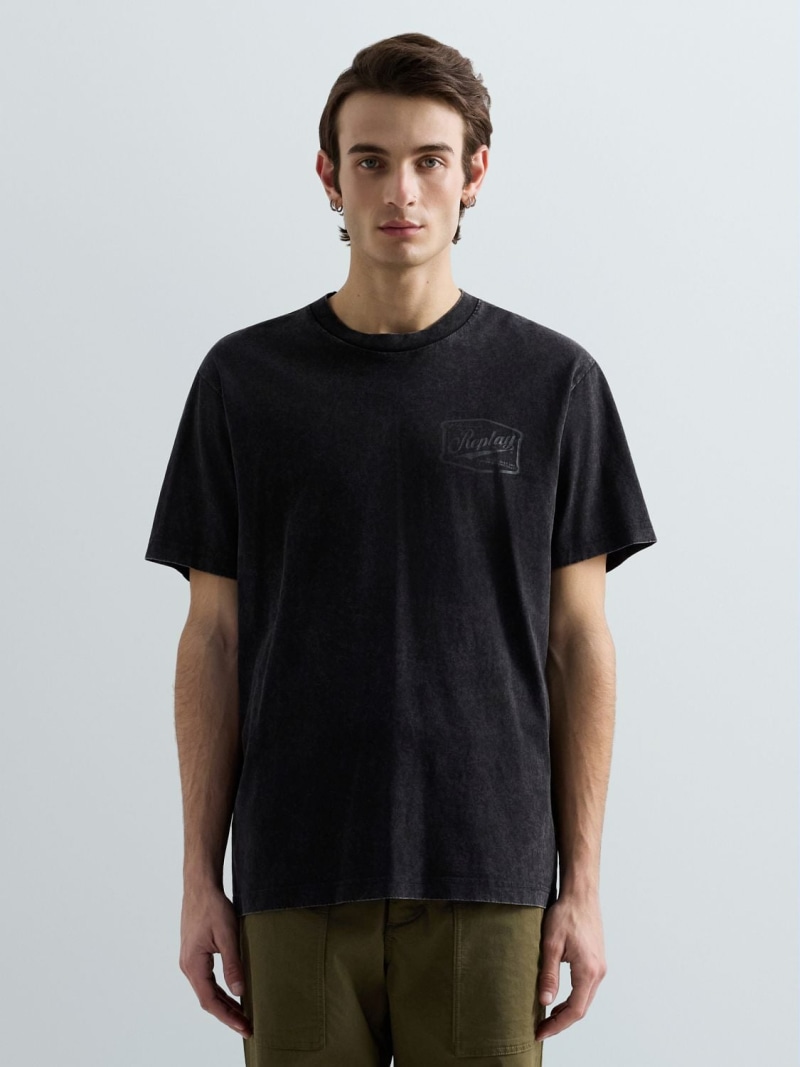 【SALE／30%OFF】REPLAY オープンエンドジャージーバイカーTシャツ リプレイ トップス カットソー・Tシャツ【RBA_E】【送料無料】｜ Fashion Men