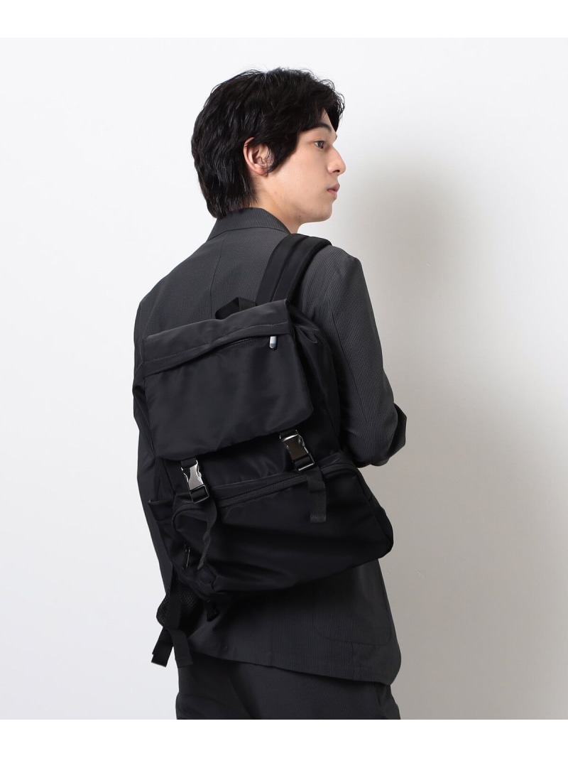 MONO COMME CA 多機能リュック コムサイズム バッグ リュック・バックパック ブラック【送料無料】| Fashion Men