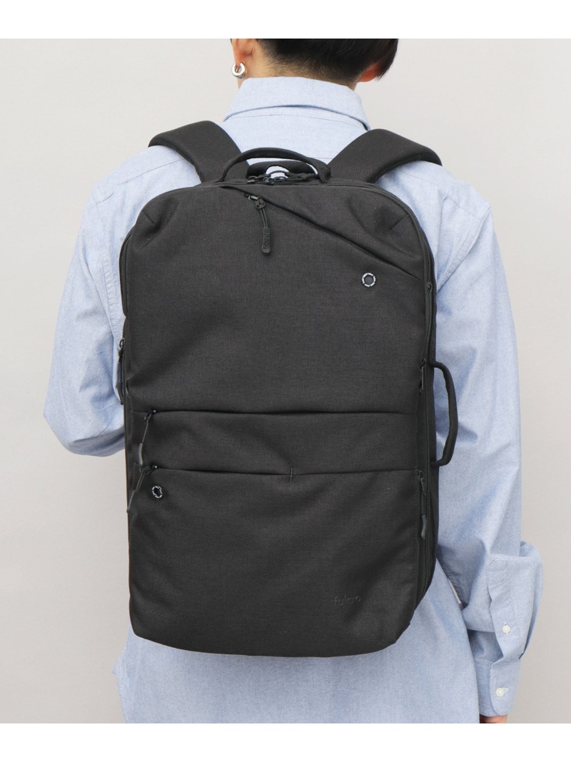 fulcro フルクロ バックパック ビジネスリュック 撥水 2WAY 大容量 fulcro エー.エム.エス. バッグ リュック・バックパック ブラック【送料無料】