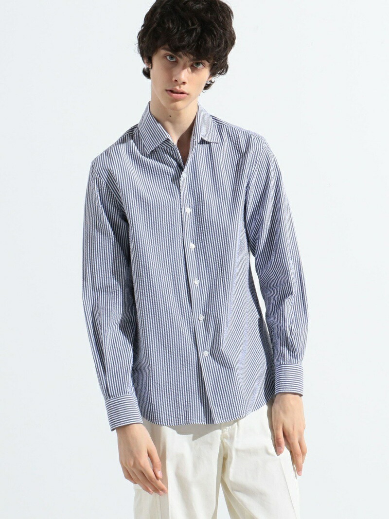 売り切れ必至 楽天市場 Tomorrowland Men コットンシアサッカー ワンピースワイドカラーシャツ トゥモローランド シャツ ブラウス 長袖シャツ 送料無料 Rakuten Fashion Men アウトレット送料無料 Affectofoundation Org