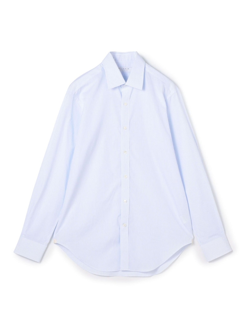 TOMORROWLAND MEN 140/2コットン レギュラーカラー ロングスリーブドレスシャツ トゥモローランド トップス シャツ・ブラウス ブルー【送料無料】