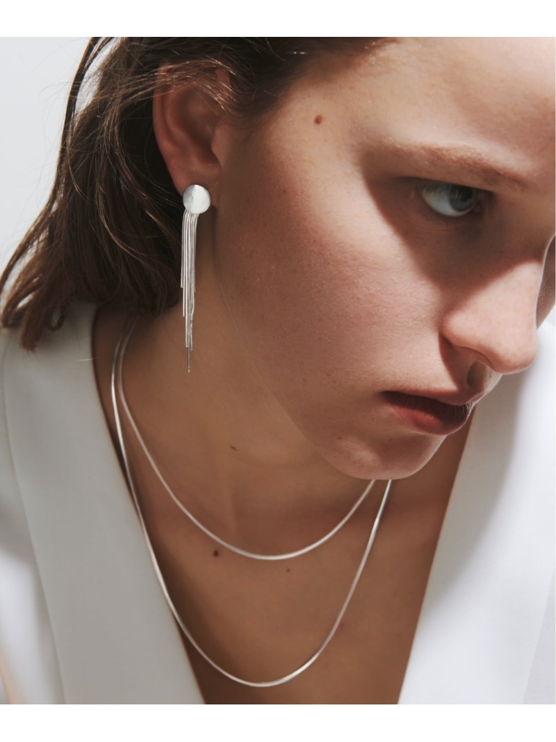 quip queint quip queint/supple middle necklace /サプル ミドル ネックレス フォブ アクセサリー・腕時計 ネックレス シルバー【送料無料】