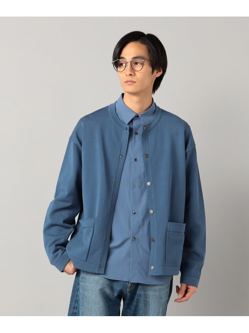 【SALE／19%OFF】COMME CA MEN クルーニット カーディガン コムサメン トップス カーディガン ブルー グレー ブラック【RBA_E】【送料無料】