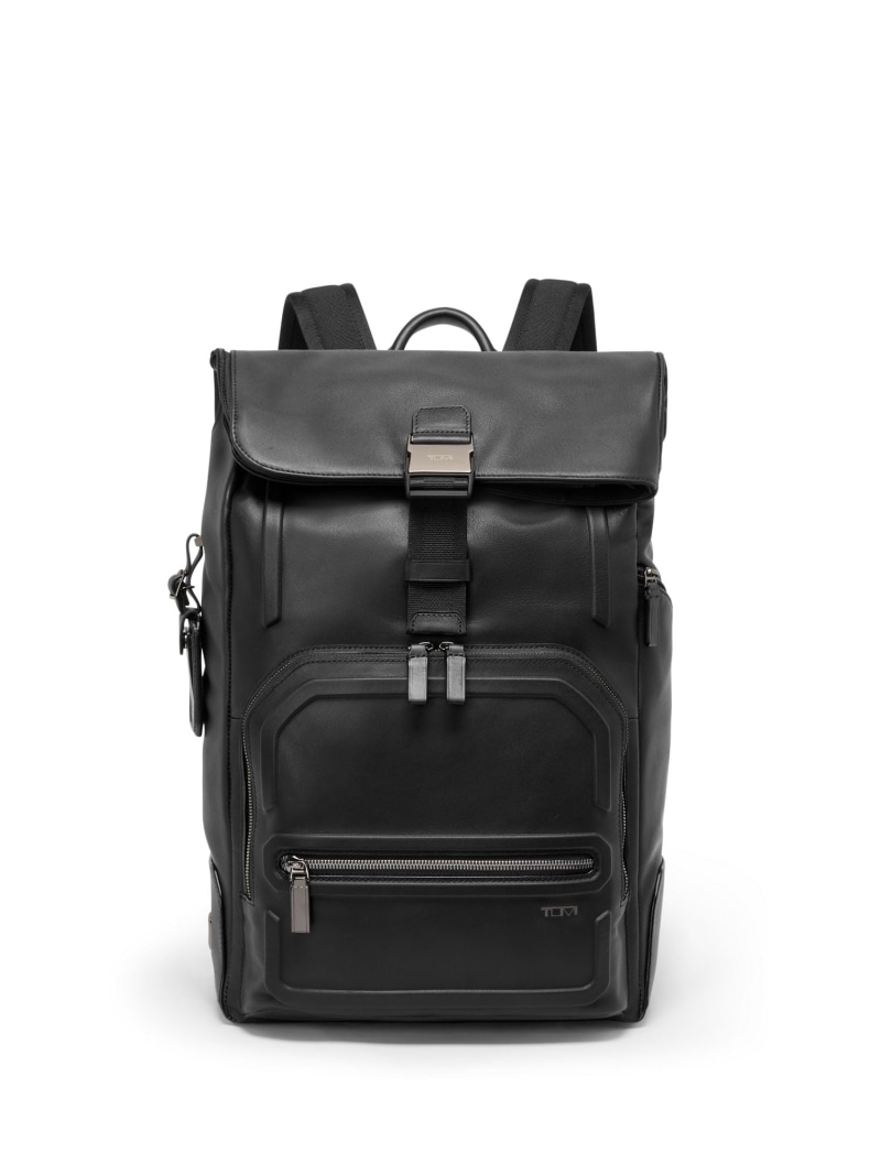 TUMI 【TUMI 堅苦しさ店】HARRISON 「オズボーン」ロール・トップ・バックパック トゥミ 御徒面子 背嚢・うしろ側容器に並べる 黒いこと【貨物輸送無料】