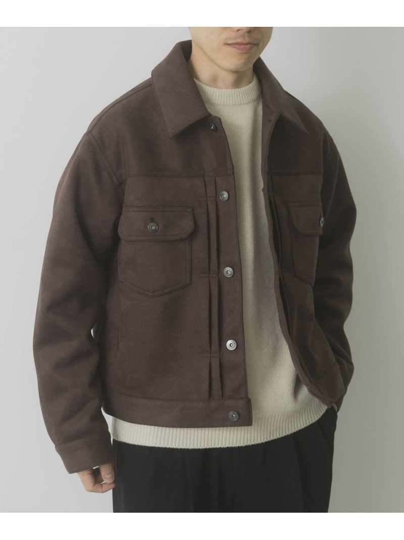 【SALE／10%OFF】URBAN RESEARCH ITEMS F.S. プリーテッドジャケット アーバンリサーチアイテムズ ジャケット・アウター カバーオール・ワークジャケット ブラック ベージュ【RBA_E】【送料無料】