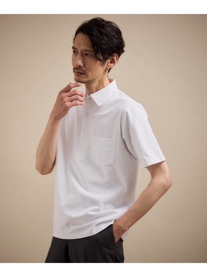 TAKEO KIKUCHI 【汗色変わり助け出す/当たること冷感】ビズ スポーツシャツ タケオキクチ トップス スポーツシャツ 白いこと 米国海軍 赤銅色【貨物輸送無料】