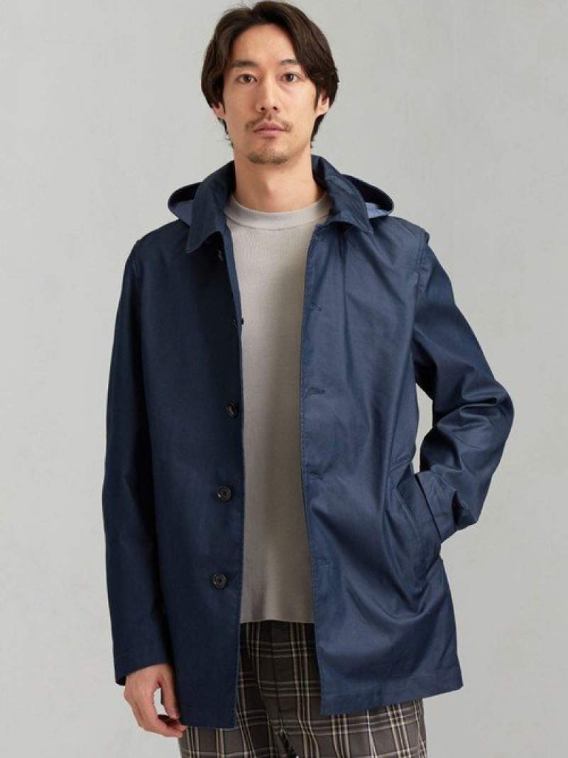 適切な価格 Relaxing Label Green Arrows Sale 50 Off United Nm ネイビー Rba E 送料無料 ステンカラーコート コート ジャケット アウトレット ユナイテッドアローズ ストレッチ 撥水 機能性 コート バルカラー フード ハッスイ Bt3611