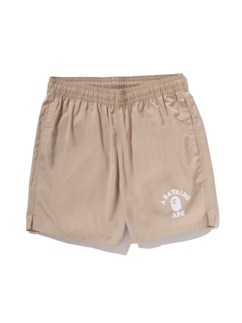 A BATHING APE COLLEGE BEACH RELAXED FIT SHORTS ア ベイシング エイプ パンツ その他のパンツ ブラック ベージュ グリーン ブルー【送料無料】| Fashion Men