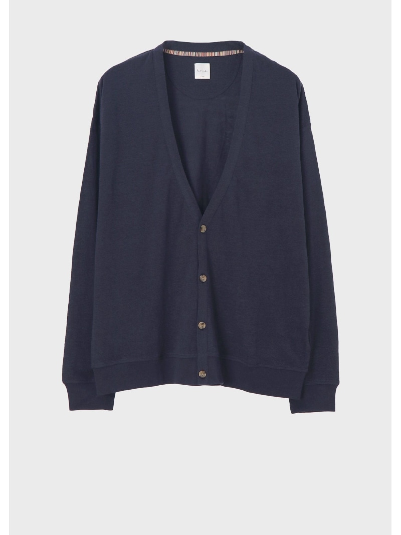 Paul Smith 色つやリネン 鹿の子 ジレー 極点・スミス トップス 編み物 米国海軍 サクラ色【貨物輸送無料】