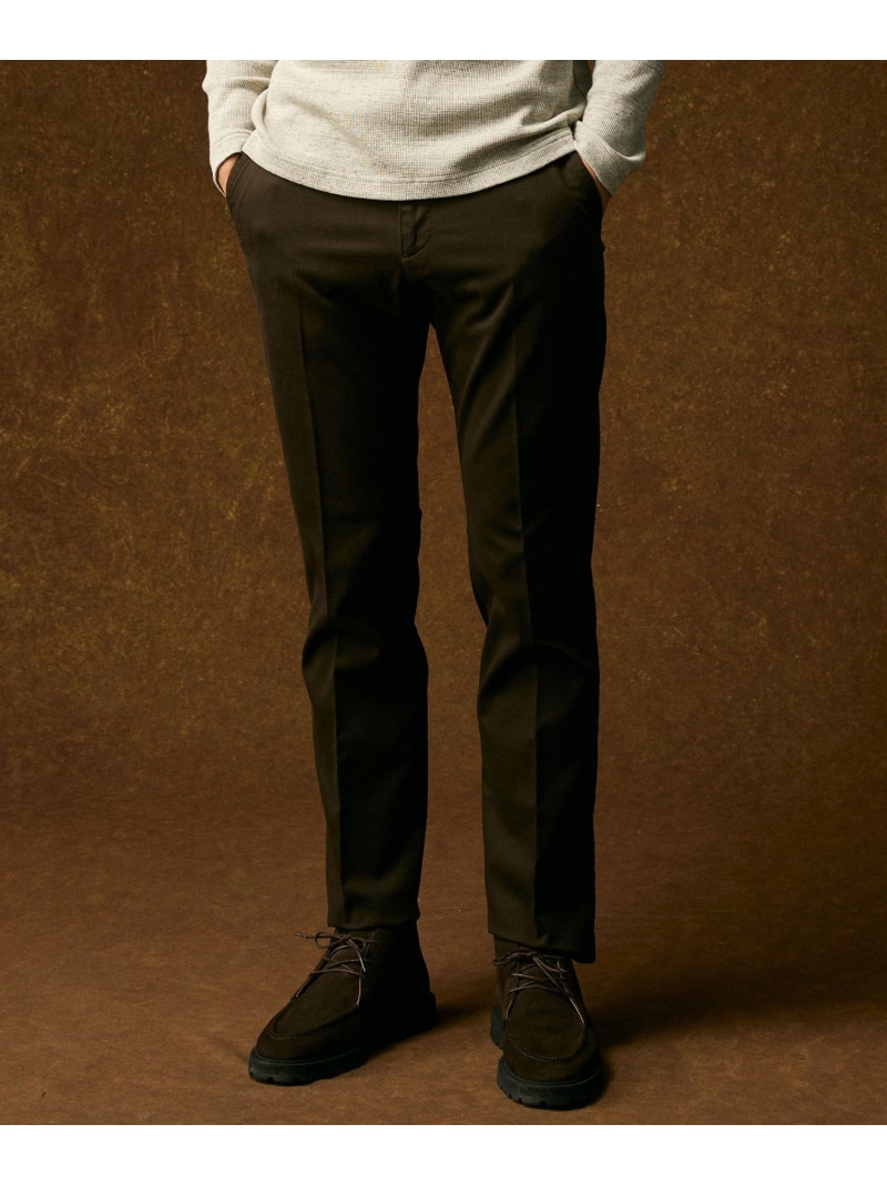 JOSEPH ABBOUD 【キングサイズ・ウエストも伸びる!オーガニックコットン使用・25AW】トリコチンストレッチ パンツ ジョセフアブード パンツ その他のパンツ ブラック ワインレッド ホワイト ネイビー ベージュ【送料無料】