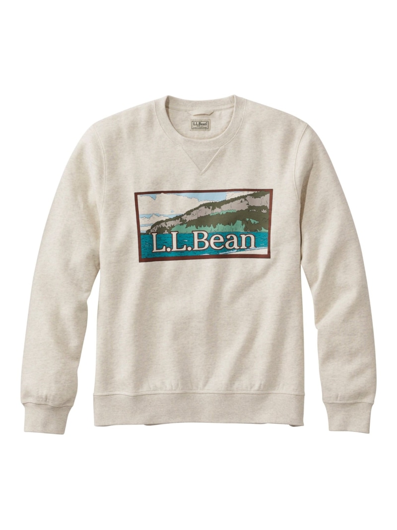 【SALE／10%OFF】L.L.Bean カタディン・アイアン・ワークス・スウェットシャツ、クルーネック　グラフィック 米国フィット・レギュラー エルエルビーン トップス スウェット・トレーナー グレー ブルー ベージュ カーキグリーン【RBA_E】【送料無料】