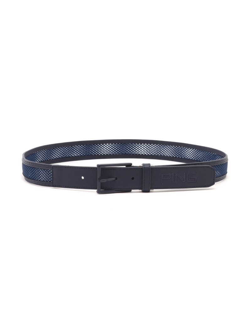 PING APPAREL エアスルー涼風メッシュベルト ＜PERFORMANCE＞ (MENS) ピン アパレル ファッション雑貨 ベルト ネイビー ホワイト ブラック【送料無料】