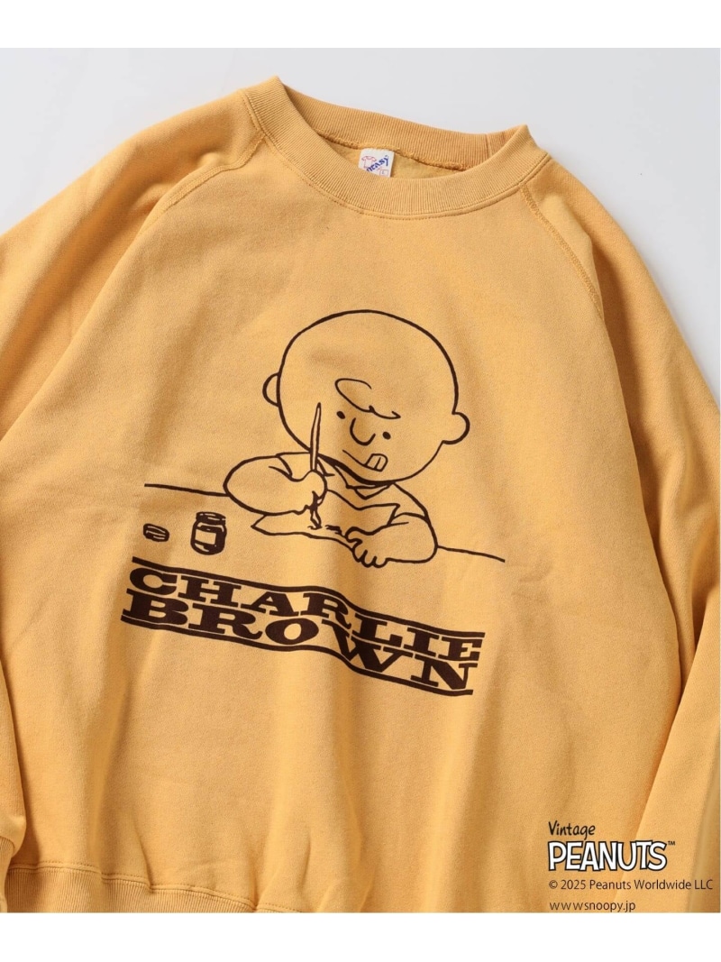 JOURNAL STANDARD relume PEANUTS / 南京豆 別注 FANTASY A\u0026G INC プリントスウェット WINTER 逐次刊行物 判定基準 レリューム トップス スウェット・トレーナー 黄色 黒いこと 薄墨色 米国海軍 青み【貨物輸送無料】