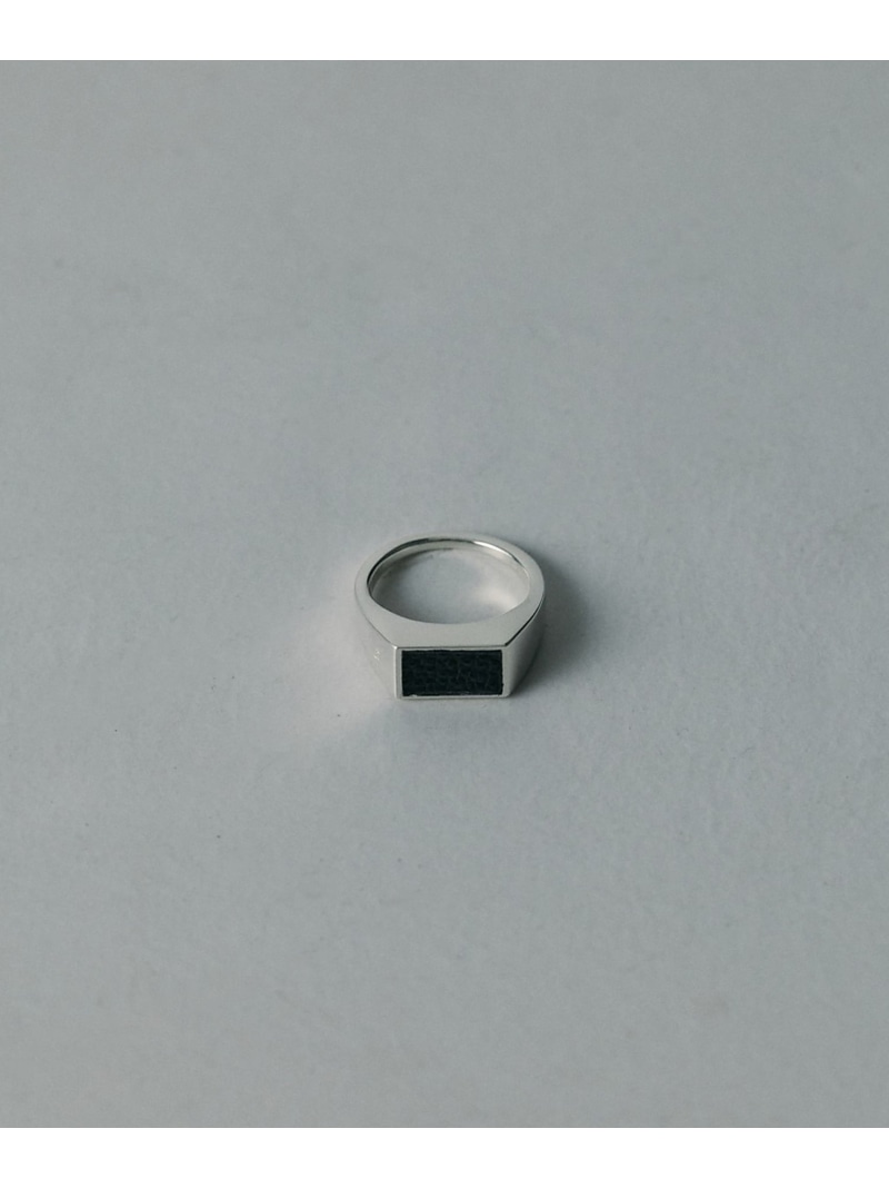 ABAHOUSE LASTWORD 【UNISEX】SIGNET RECTANGLE RING / シグネットレクタ アバハウス アクセサリー・腕時計 リング・指輪 シルバー【送料無料】｜ Fashion Men